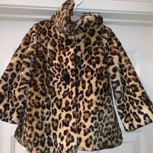Used Baby girls cheetah print jacket 24months